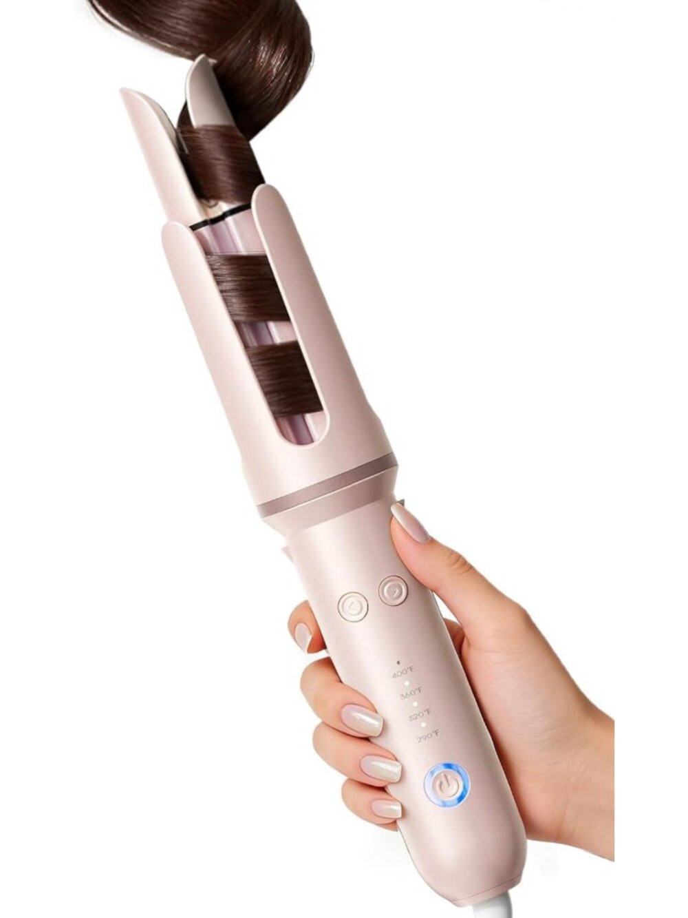 Automatic Curling Iron - 1.25ā Rotating Wand for Beach Waves & Loose Curls
